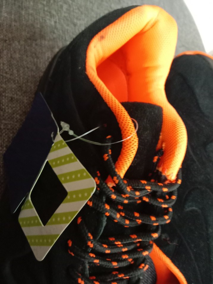 Turuncu siyah 36 Bağcıklı kadın Outdoor Ayakkabı - Görsel 2