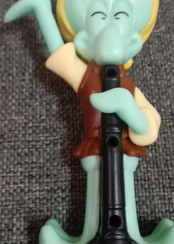 Turkuaz Pastel Figür Çalgı Çalan Karakter - Görsel 5