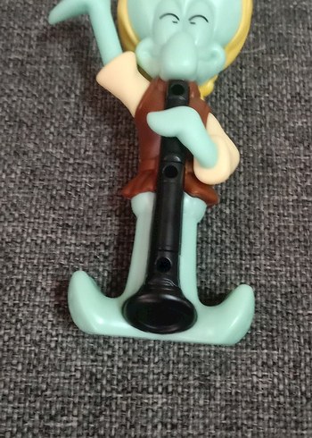 Turkuaz Pastel Figür Çalgı Çalan Karakter - Görsel 4