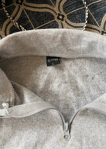 Gri Fermuarlı Erkek Polar Sweatshirt - Görsel 2
