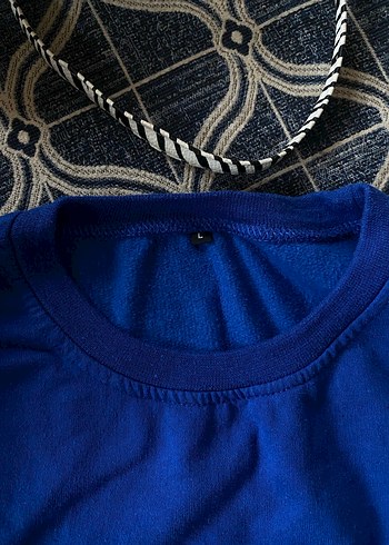 Kadın Mavi Uzun Kollu Sweatshirt - Görsel 2