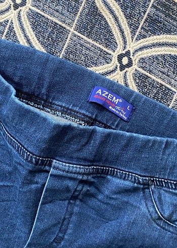 Kadın Lacivert Bol Kesim Midi Kot Pantolon - Görsel 2