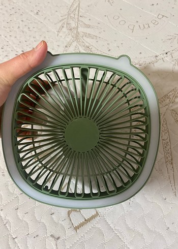 Yeşil Mini Masaüstü Vantilatör - Görsel 3