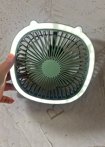 Yeşil Mini Masaüstü Vantilatör - Görsel 2