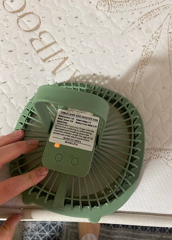 Yeşil Mini Masaüstü Vantilatör - Görsel 4