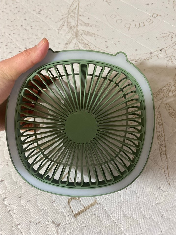 Yeşil Mini Masaüstü Vantilatör - Görsel 3