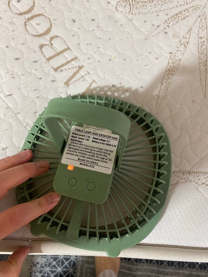 Yeşil Mini Masaüstü Vantilatör - Görsel 4