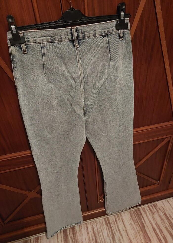 Paca detayli jeans kot pantolon - Görsel 3
