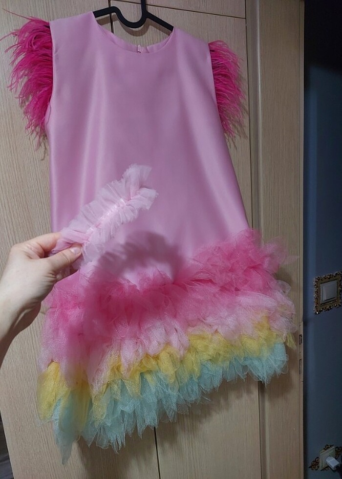 Kiz cocuk parti elbise dogum gunu elbise abiye  - Görsel 3