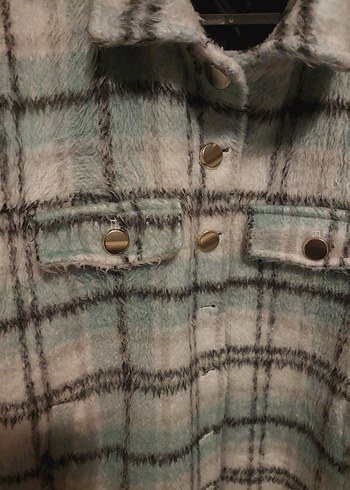 ekoseli kislik mont 42 44 beden uyumlu - Görsel 2