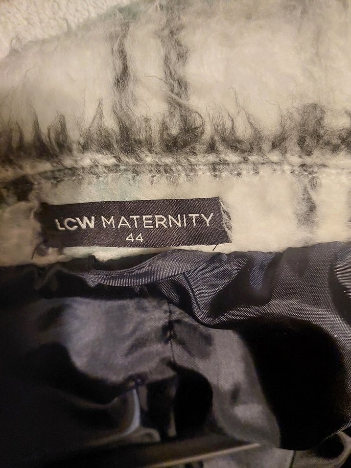 ekoseli kislik mont 42 44 beden uyumlu - Görsel 4