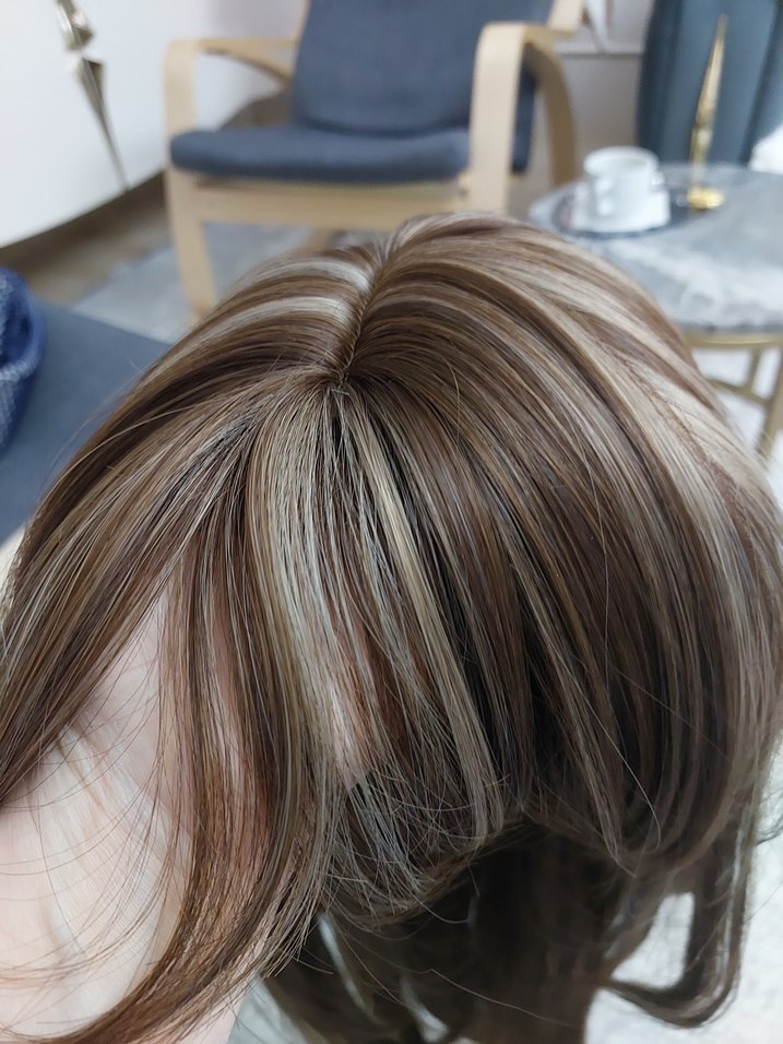 gercek sac gercege yakin tul tepe taban postis peruk sac - Görsel 3