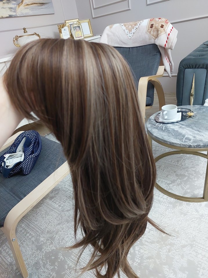 gercek sac gercege yakin tul tepe taban postis peruk sac - Görsel 5