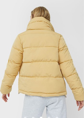 Kadın Sarı Şişme Mont - Görsel 3