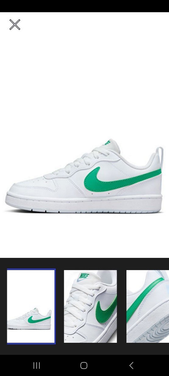 36.5 Nike Beyaz Yeşil Spor Ayakkabı - Görsel 2