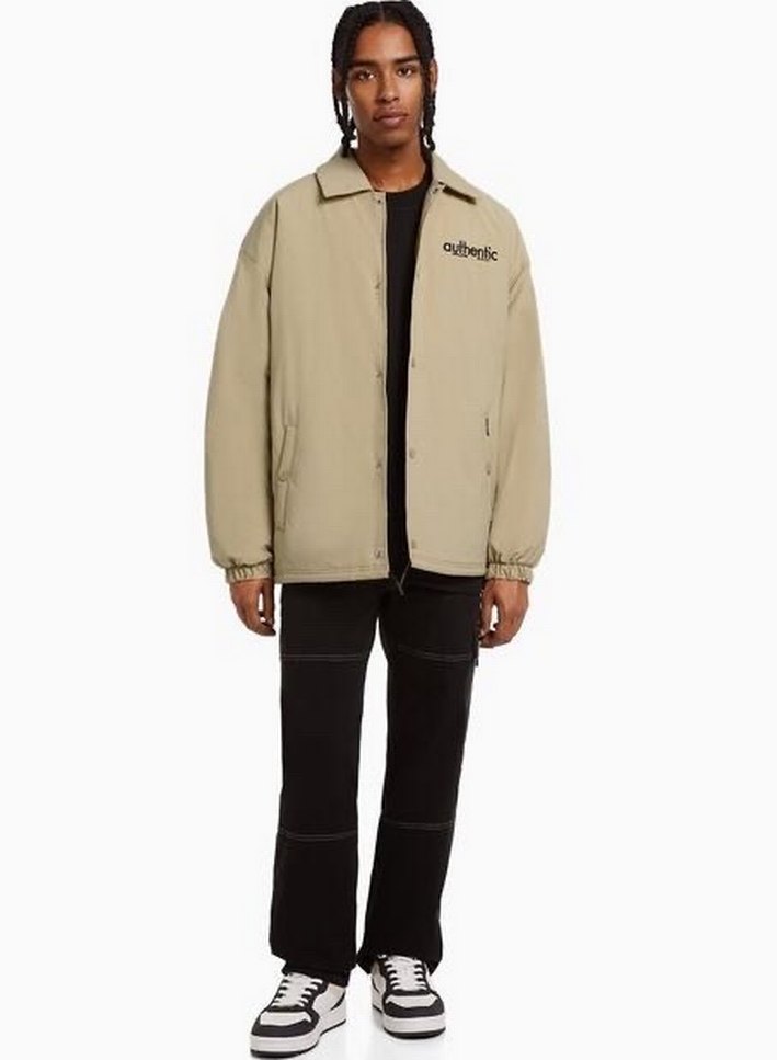 Bej Düğmeli Kadın Ceket - Görsel 5