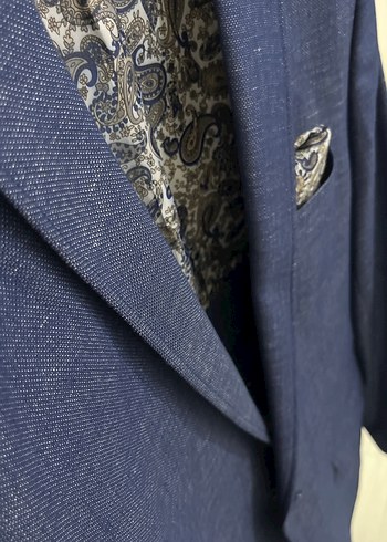 Lacivert Düğmeli Erkek Ofis Takımı - Görsel 2