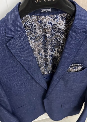 Lacivert Düğmeli Erkek Ofis Takımı - Görsel 7