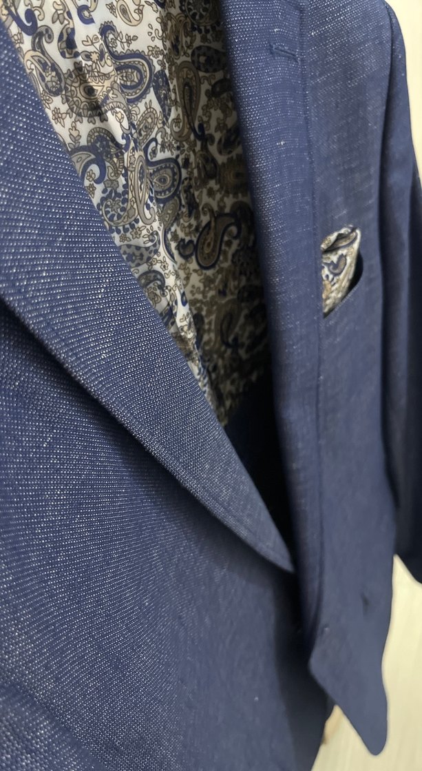 Lacivert Düğmeli Erkek Ofis Takımı - Görsel 2