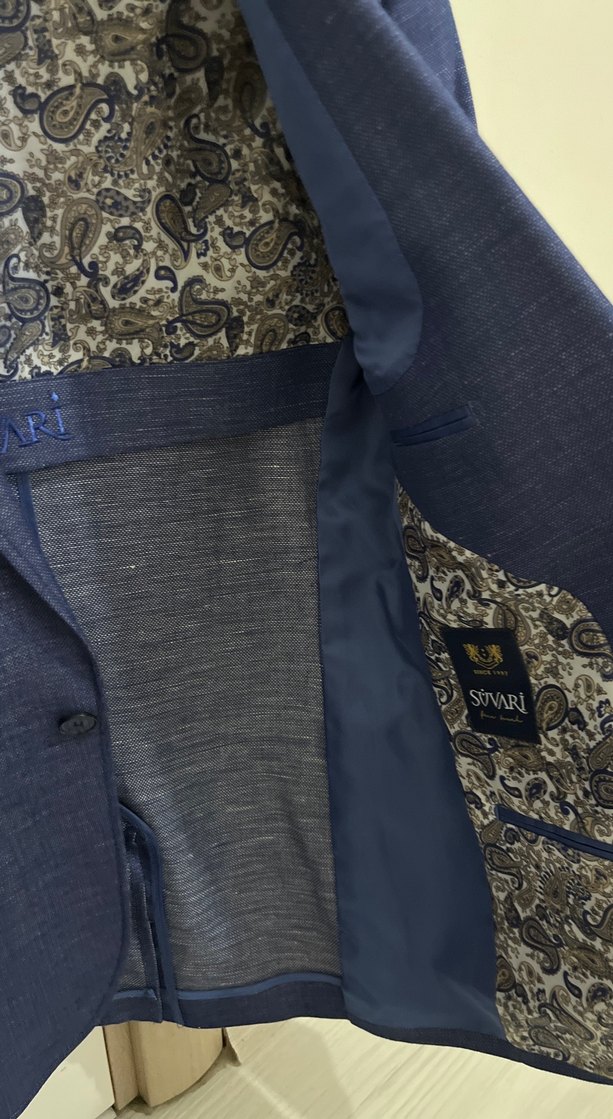 Lacivert Düğmeli Erkek Ofis Takımı - Görsel 3