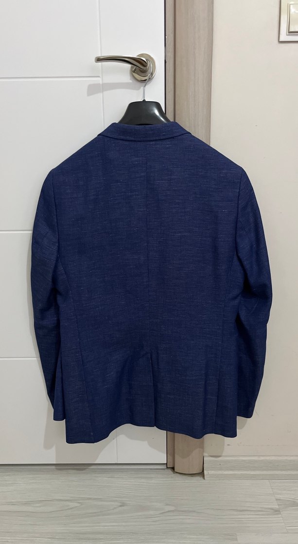 Lacivert Düğmeli Erkek Ofis Takımı - Görsel 4