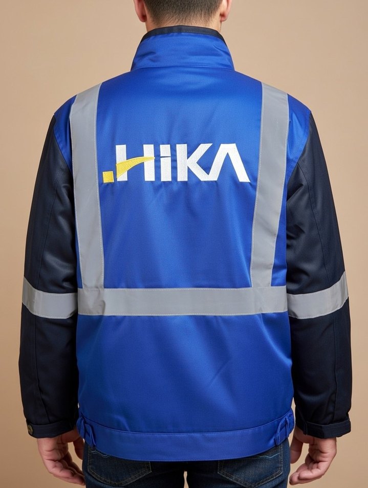 Mavi Fermuarlı Erkek Ceket - Görsel 2