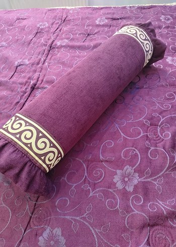 Bordo İşlemeli Yatak Örtüsü istikbal marka - Görsel 4