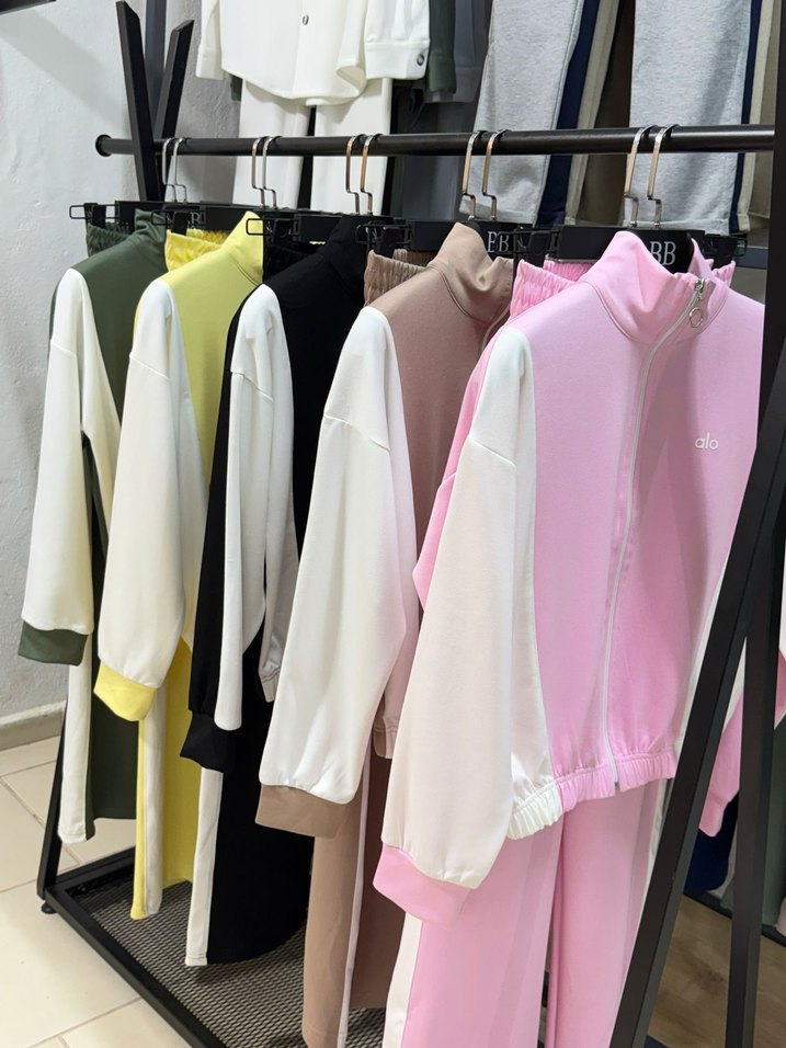 M BEDEN BAYAN ALO TAKIM FERMUARLI PEMBE - Görsel 2