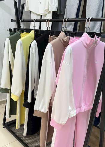 L BEDEN BAYAN ALO TAKIM FERMUARLI PEMBE - Görsel 2