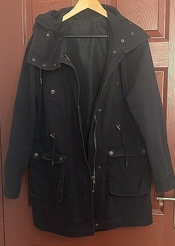 Colins Lacivert Kürklü Erkek Trençkot - Görsel 3