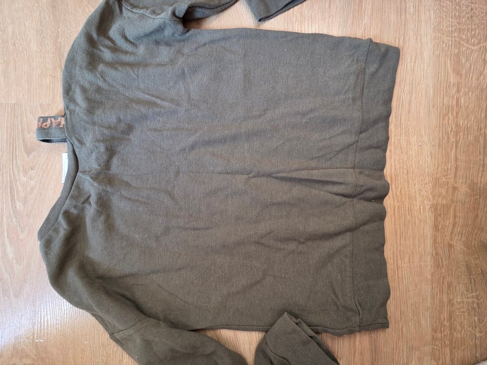 haki Baskılı Kemerli Kız Sweatshirt - Görsel 4