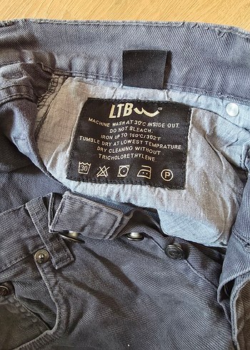 Gri Bol Kesim Denim Erkek Pantolon - Görsel 4