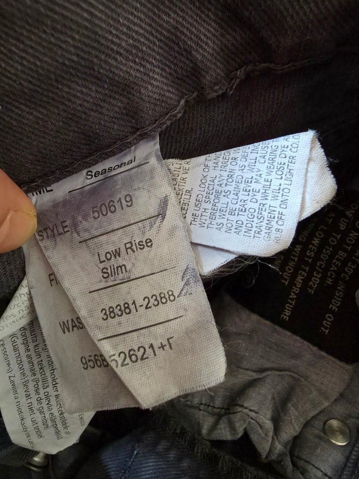 Gri Bol Kesim Denim Erkek Pantolon - Görsel 3