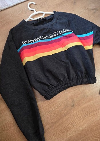 Kadın Çok Renkli Baskılı Sweatshirt - Görsel 2