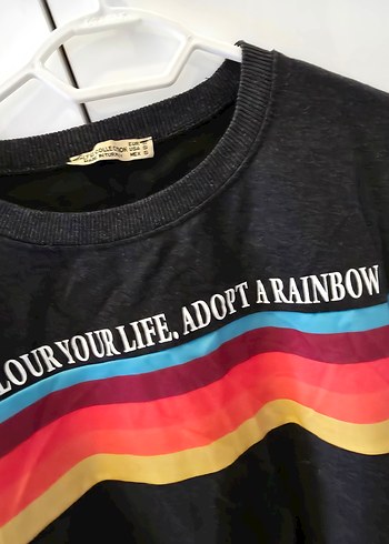 Kadın Çok Renkli Baskılı Sweatshirt - Görsel 3