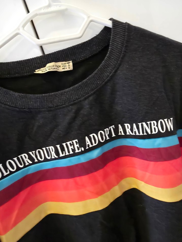 Kadın Çok Renkli Baskılı Sweatshirt - Görsel 3