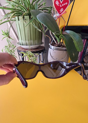 Quantum Şeffaf kahverengi retro kadın güneş gözlüğü - Görsel 2