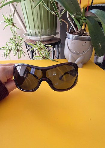 Quantum Şeffaf kahverengi retro kadın güneş gözlüğü - Görsel 3