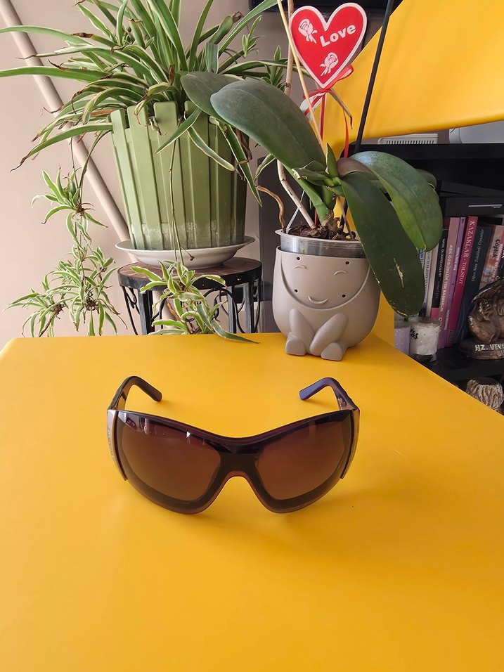 Kadın Quantum Parlak Retro Güneş Gözlüğü - Görsel 3