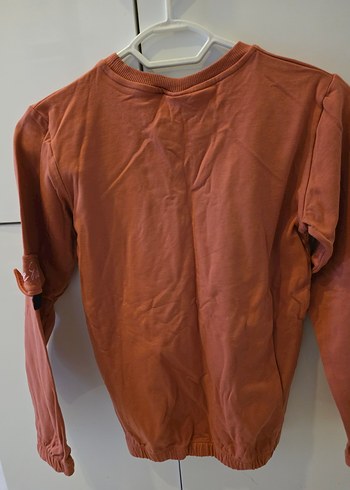 Kadın kiremit Baskılı Uzun Kollu Sweatshirt - Görsel 3