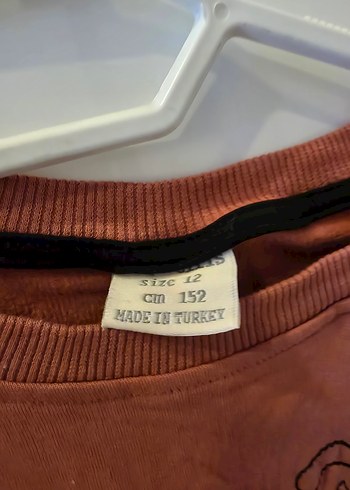 Kadın kiremit Baskılı Uzun Kollu Sweatshirt - Görsel 2