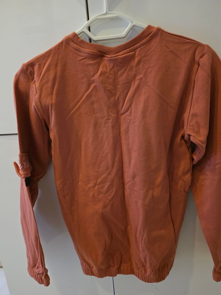 Kadın kiremit Baskılı Uzun Kollu Sweatshirt - Görsel 3