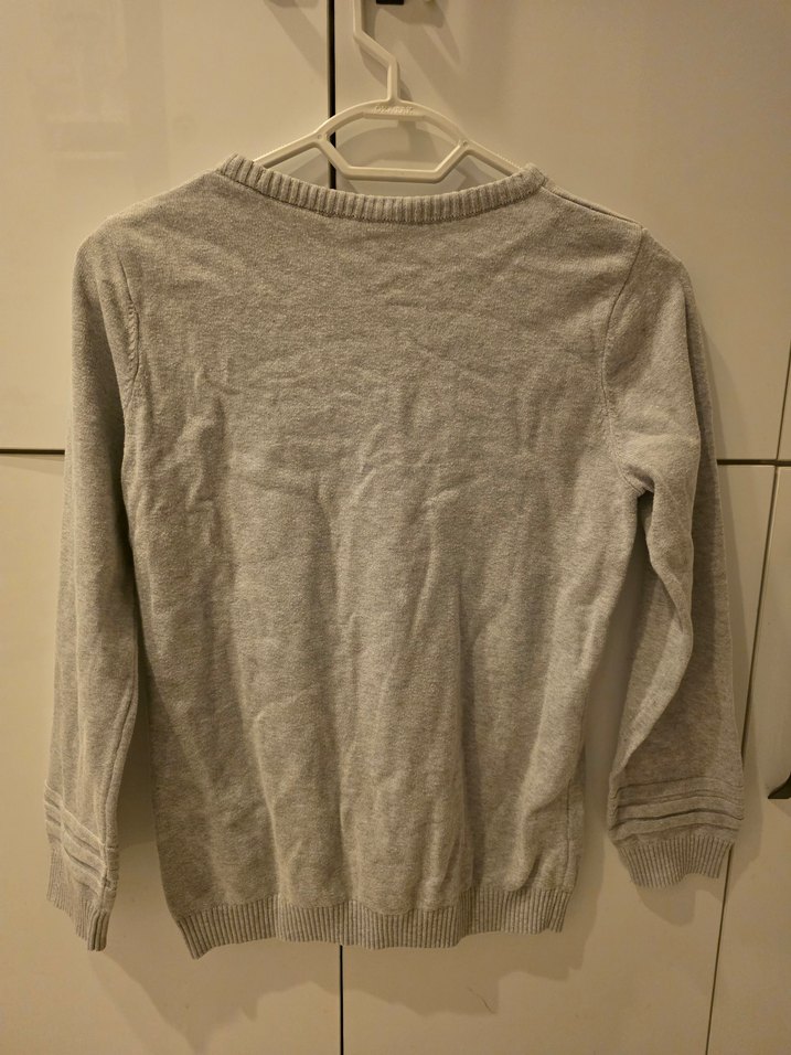 Gri Uzun Kollu Triko erkek çocuk Kazak - Görsel 3