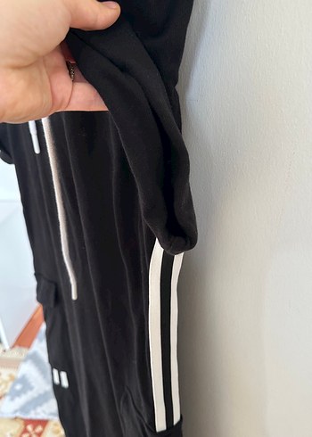 Siyah Kadın Pamuklu Uzun Salaş Elbise - Görsel 2