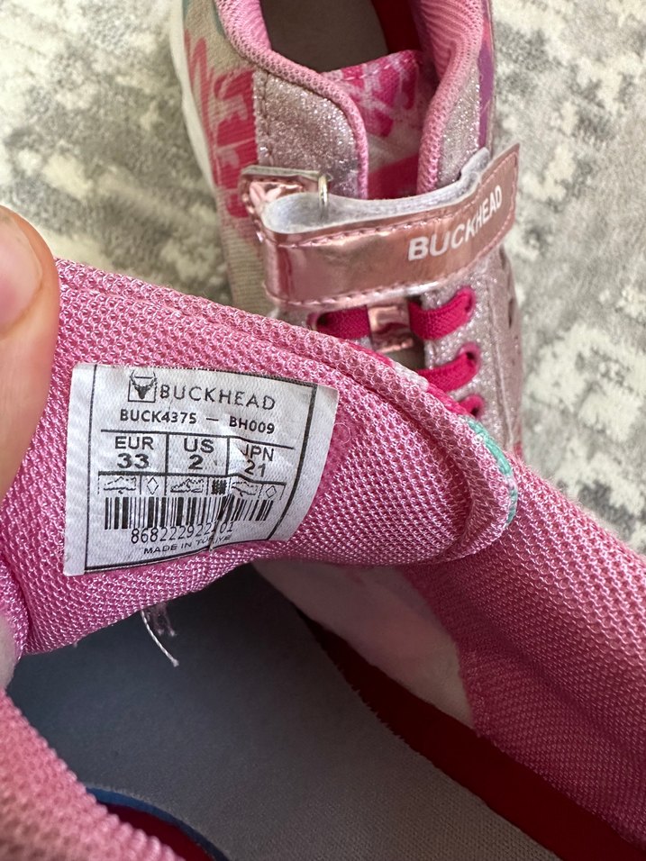 Kız Çocuk Pembe Renkli Bağcıklı Spor Ayakkabı - Görsel 4