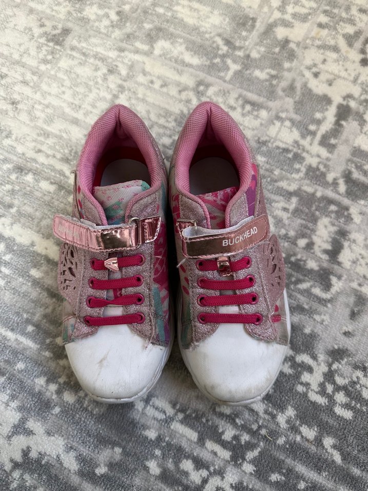 Kız Çocuk Pembe Renkli Bağcıklı Spor Ayakkabı - Görsel 2