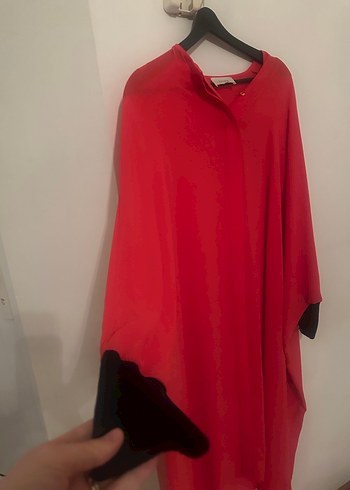 Turuncu Uzun Kollu Salaş Tunik - Görsel 2