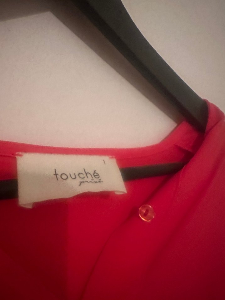 Turuncu Uzun Kollu Salaş Tunik - Görsel 3