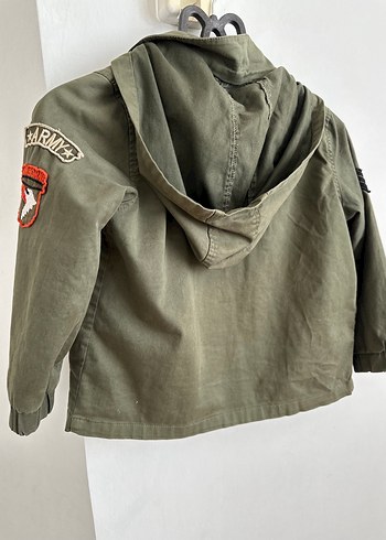 Erkek Çocuk Haki Düğmeli Ceket - Görsel 3