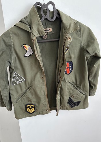 Erkek Çocuk Haki Düğmeli Ceket - Görsel 2